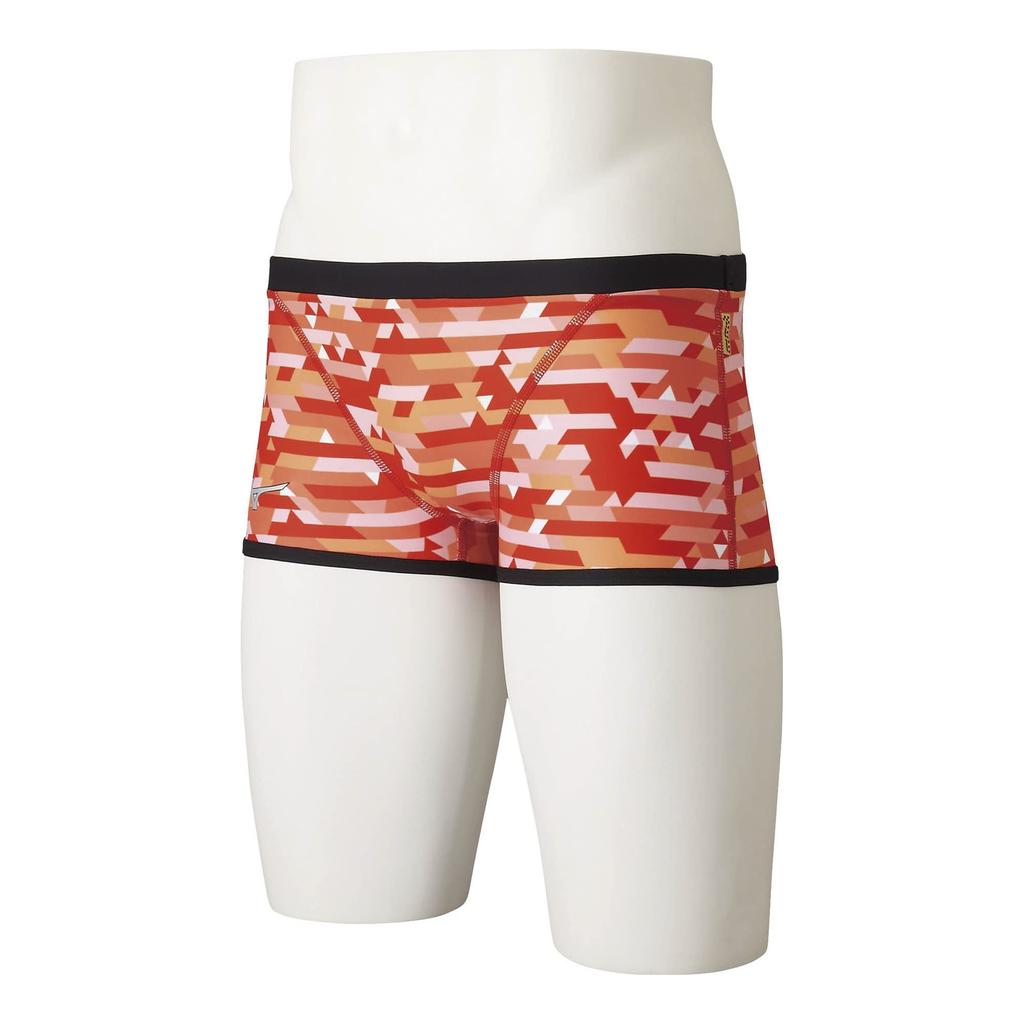 Mizuno EXER SUITS Short Spats for Competitive Swimming and Size 62 Size S Men's Training, N2MB2067, (Red),