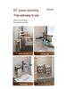 Wall-Mounted No-Drill Rotating Towel Rack and Shelf for Bathroom Storage