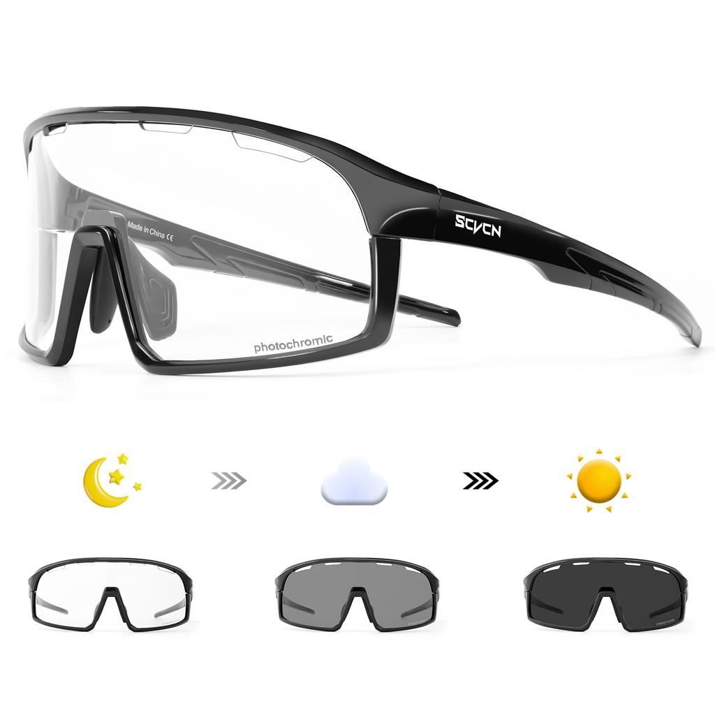 SCVCN Cycling Glasses Outdoor Bicycle Sunglasses for Men UV400 Sports Running Glasses Women MTB Cycling Sunglasses UV400 Hiking