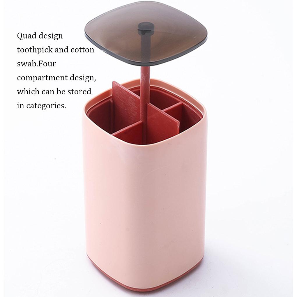 Toothpick Box Home Supplies Storage Case Multicolored Automatic Wheat Multifunctional Compact Size Toothpicks Holder