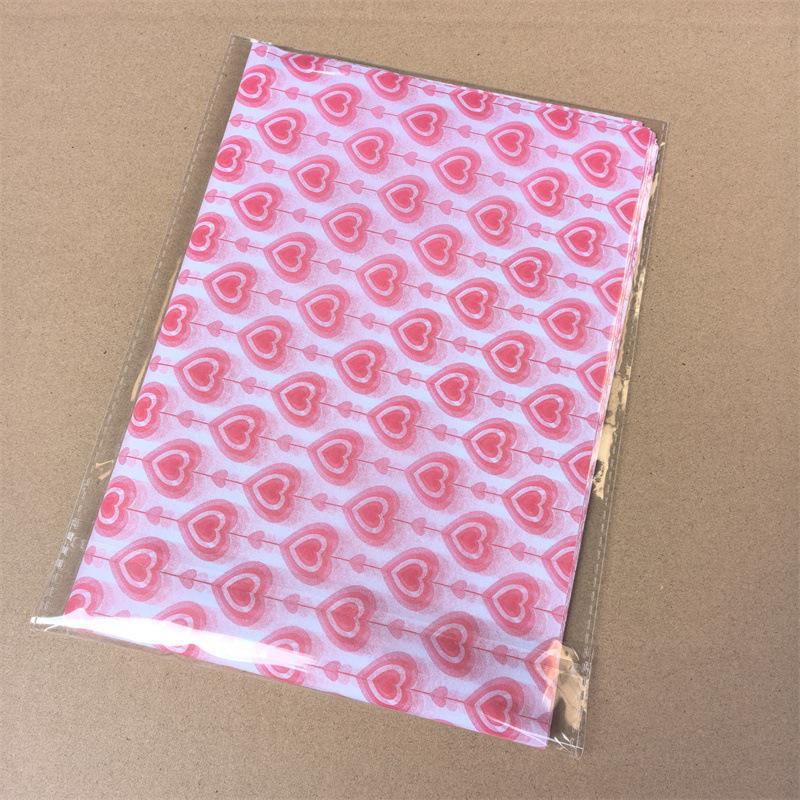 

Valentine s Day Love Printing Snow Pear Paper 50X35CM Paper Flowers Gift Wrapping Paper