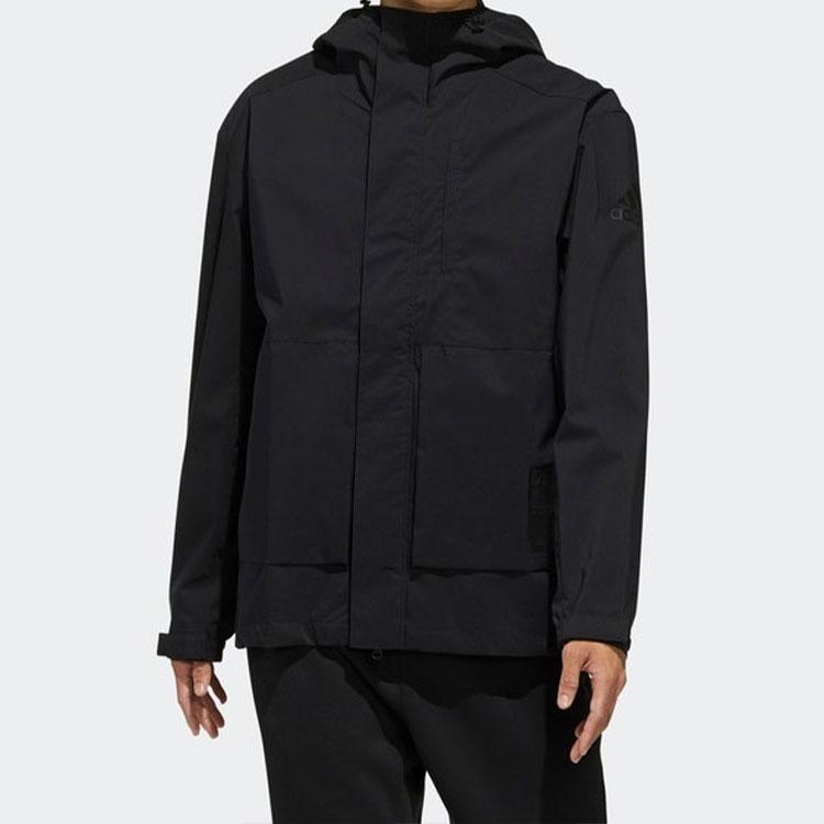 Adidas Sport Performance Windbreaker Jacket Men Jackets Black EH3745