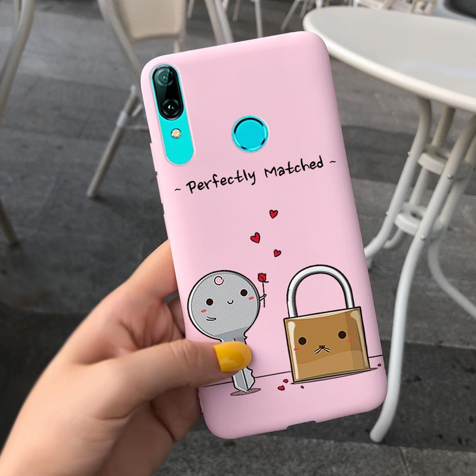 Lovely Silicone Case For Huawei P Smart 2019 Case Huawei PSmart 2019 Soft Back Cover Funda Bumper POT-LX1 POT-LX3 Phone Case