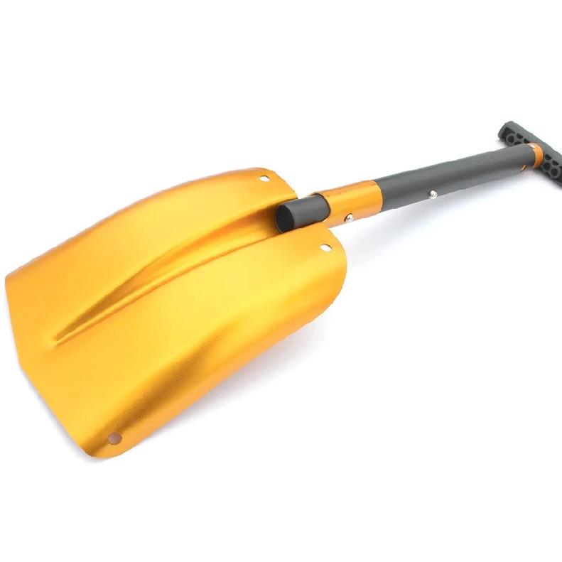 Foldable Auto Emergency Snow Shovel with Extendable Handle, Aluminum Lightweight Snow Shovel for Car,Outdoor Camping Ski,Garden