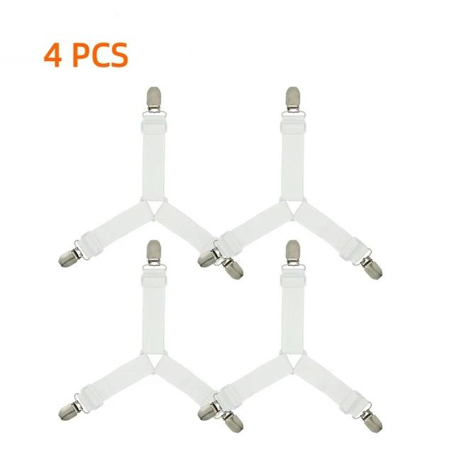 4PCS Adjustable Bed Sheet Holder for Sheets Mattress Covers Sofa Cushion Covers Sheet Clips Sheet Clips Sheet Frame Fasteners