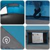 Trekking Tent Blue 4 Person 185T Polyester with PU Coating