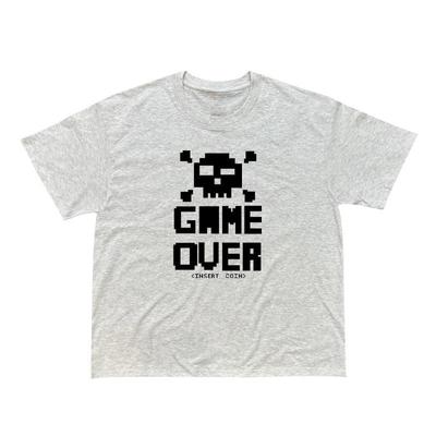Big News G Big News! Pure Cotton Is Not Transparent! GAME OVER Pixel Art 8090 Game Print Short-sleeved T-shirt for Men and Women