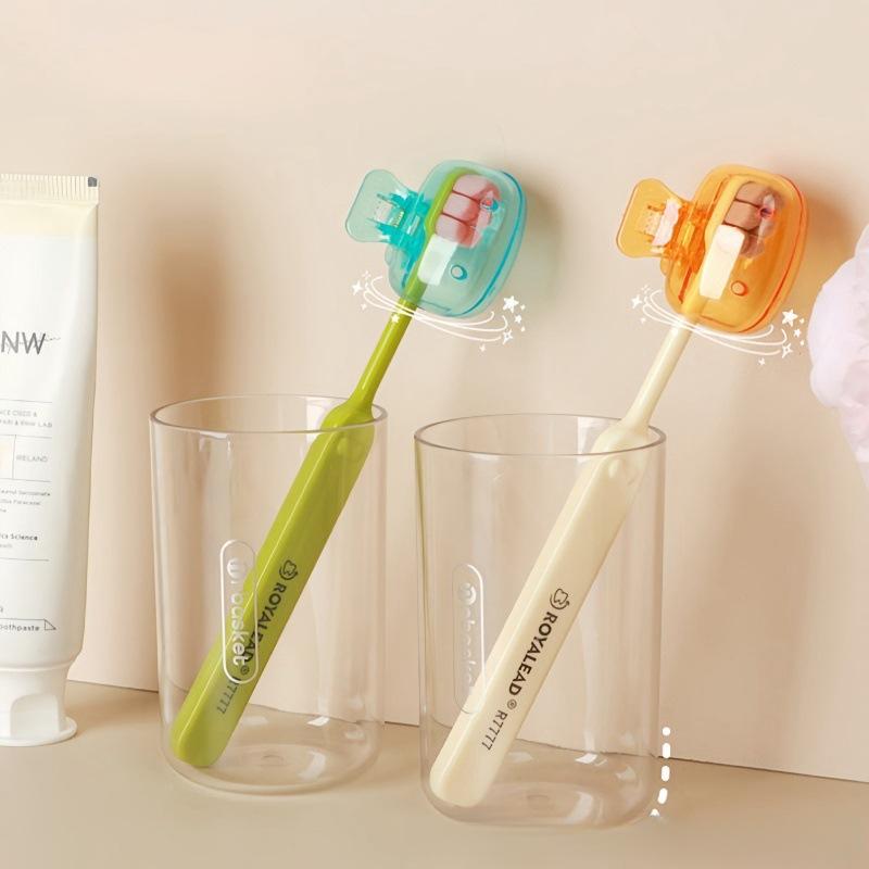 Portable Toothbrush Protective Cap Clip – Travel Essential Storage Case