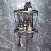 All copper gun gray bathroom towel rack, bath towel rack, light luxury bathroom rack, bathroom hardware pendant set.
