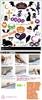 Madrugada Witch Kiki Cosplay Halloween Set with Tattoo and Wizard Dress with Adjustable Sleeve Kids Costume for S804 Costume, Stickers, Bag, Headband,