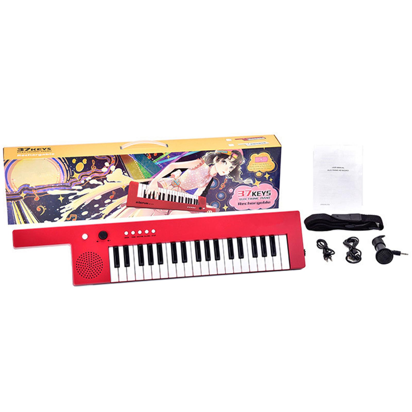 

Kids Piano Keyboard 37 Key Electronic Keyboard Piano for Kids Music Piano Musical Toy Boy Girls Educational Toddler Toy красный