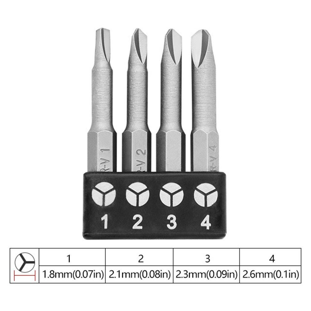 Special-shaped Screwdriver 50mm U-Y-Type Thiangle Three points Screwdriver Bit