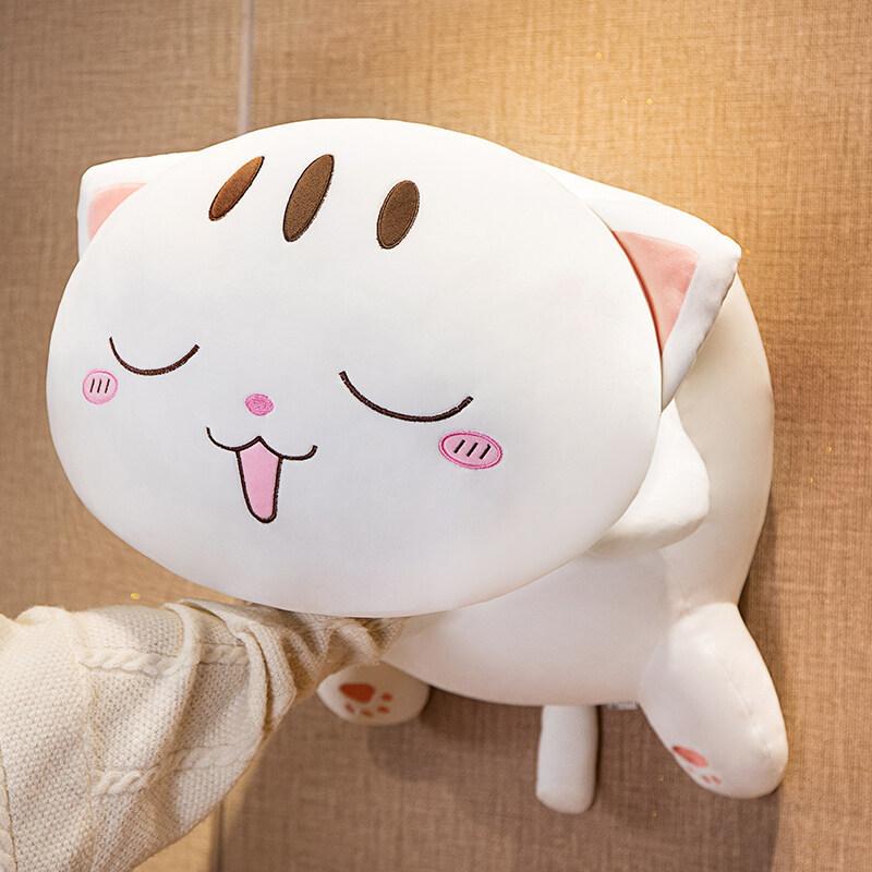 Kawaii Lying Cat Plush Toys Stuffed Cute Lazy Cat Dolls Lovely Animal Pillow Soft Cartoon Cushion Kids Birthday Gifts Home Decor