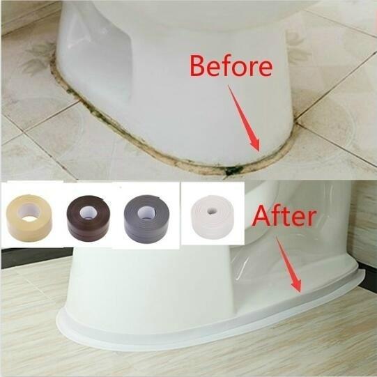 Home PVC Material Sink Crack Strip Kitchen Bathroom Bathtub Corner Sealing Tape Waterproof Mold