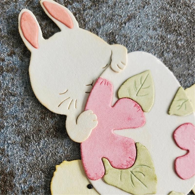 Easters Rabbits Chicken Cutting Dies Embossing Stencils Cuts Stencils Metal Die Cuts for Scrapbooking Card Decoration
