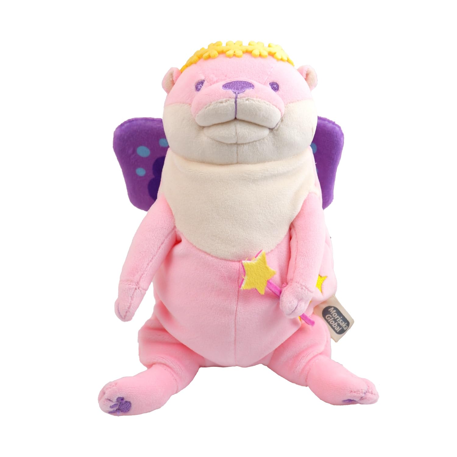 

Morisaka Global Mochi Kawauso Fairy Pink 13 x 10 x 22 cm Otter Plush Toy Fairy Pastel Stuffed Animal Photography Healing Soft to the touch Cute Animal розовый