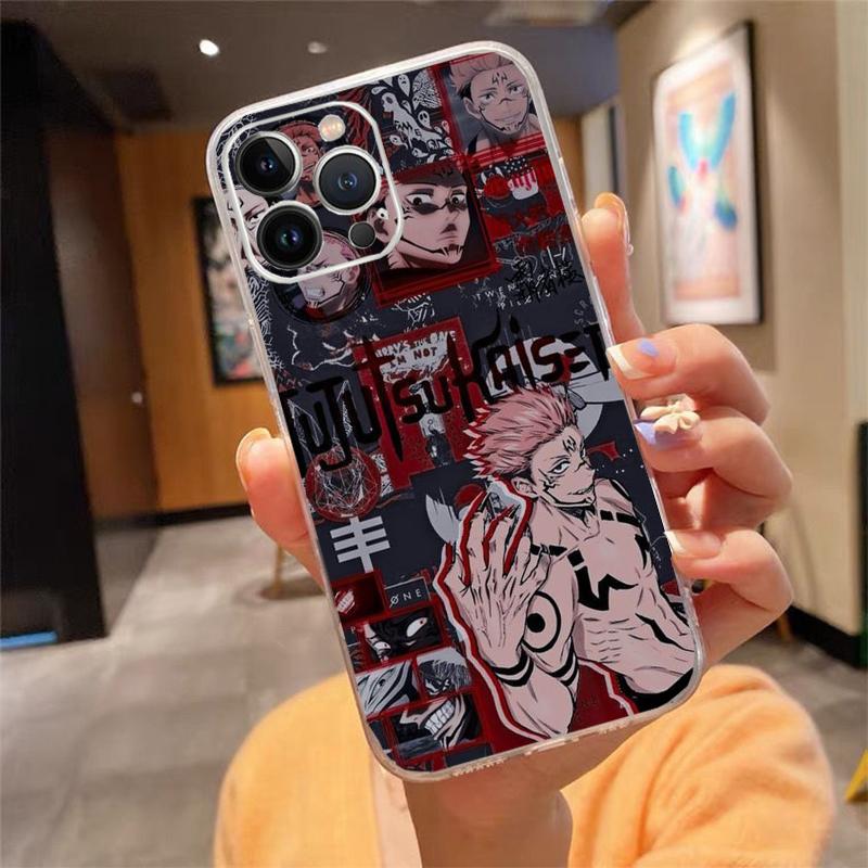 Phone Case For Iphone 17 Pro Max Air 16 15 14 13 Pro Max 15 16 Pro 15Plus Anime Jujutsu Kaisen Yuji Itadori Satoru Gojo