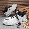 Men's Boots Soft Sole Four Seasons New Casual Fashion Thick Sole Comfortable High Top Boots Fashion Youth Versatile Work Boots