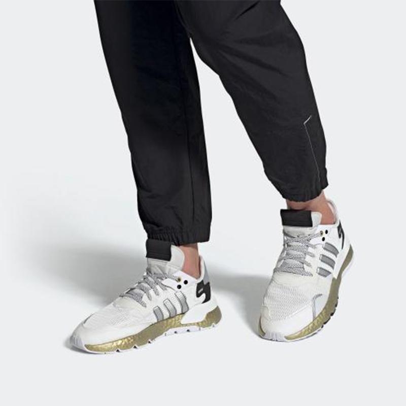 adidas Nite Jogger White Gold Metallic Sneakers FW6147