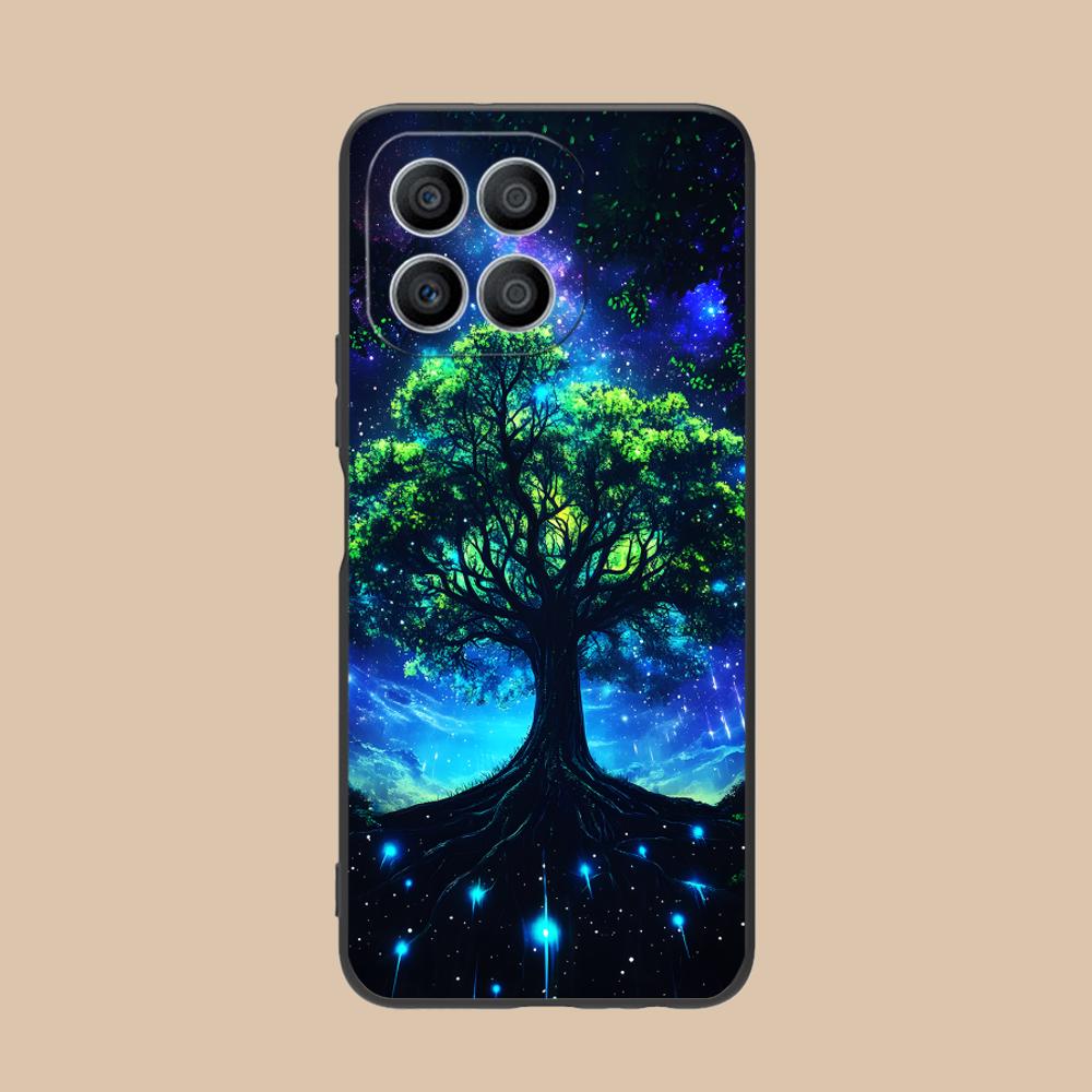 World Life Tree Mobile Phone Case for Honor 90 80 70 60 50 30 20 10 9 8 7 Pro S SE Lite 5G Colorful Printing Cover Cover Luxury