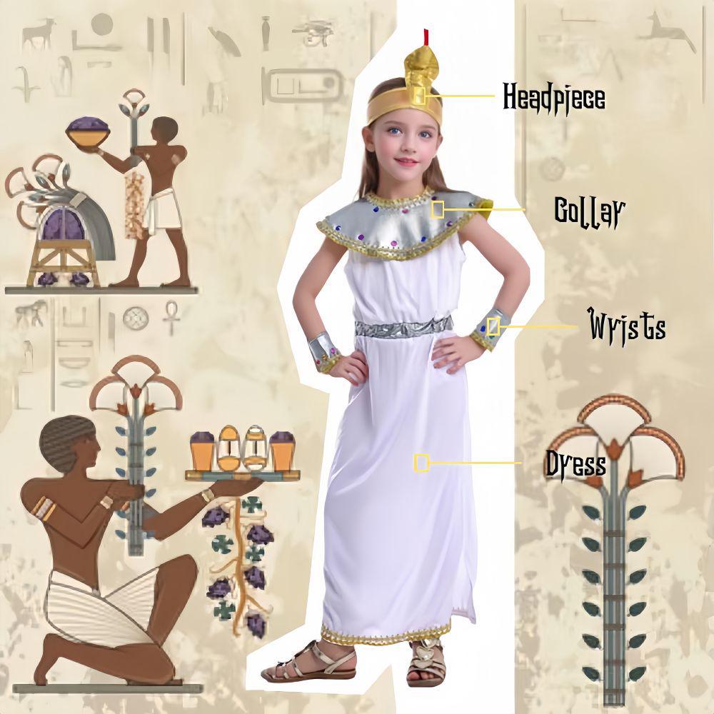 Egyptian Queen Cosplay Costume for Girls