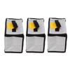 3PCS Lithium Battery Bag with Zipper Portable Fireproof Explosionproof Battery Storage Pouch