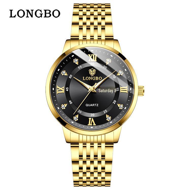 Longbo Men s Waterproof Quartz Casual Watch for Couples