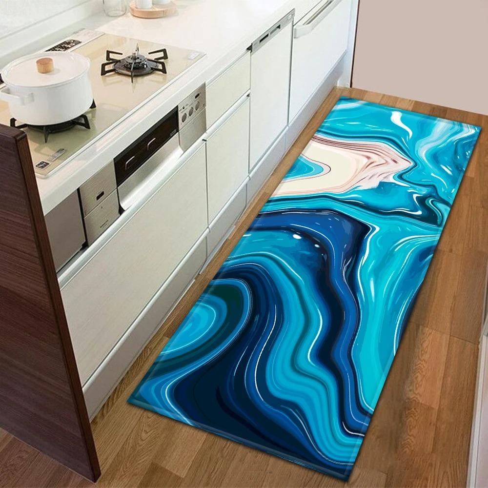 Oil Painting Graffiti Pattern Home Kitchen Floor Mat Door Front Decoration Floor Mat