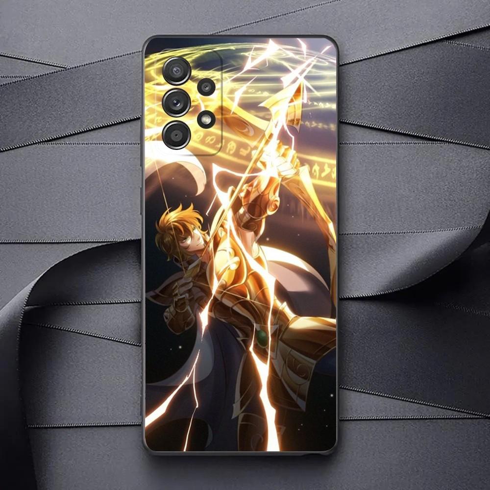 S-Saint S-Seiya Knights Of The Zodiac Phone Case For Samsung Galaxy A13,A21s,A22,A31,A32,A52,A53,71,80,91 Soft Black Phone Cover