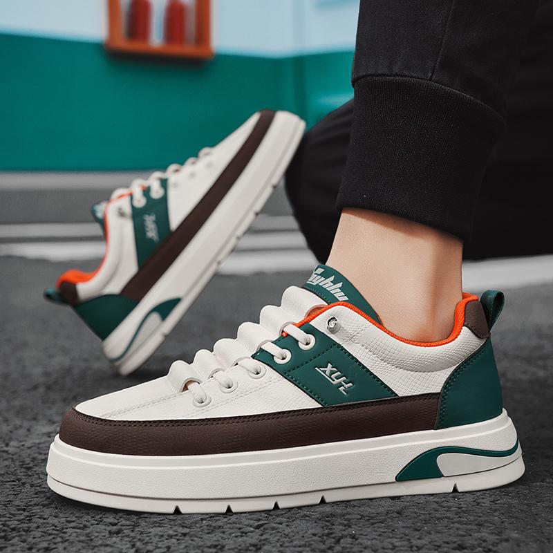 Herrenmode Casual Low Top Skateboardschuhe Jungen Bequeme Sneakers Männliche Studenten Trendy Weiche Sohle Klassisch Atmungsaktiv Fitnessstudio Rutschfest