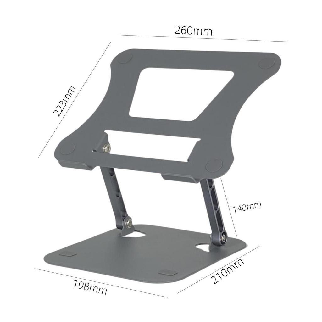Rotating Adjustable Laptop Stand with Cooling Feature for Desktop Gaming