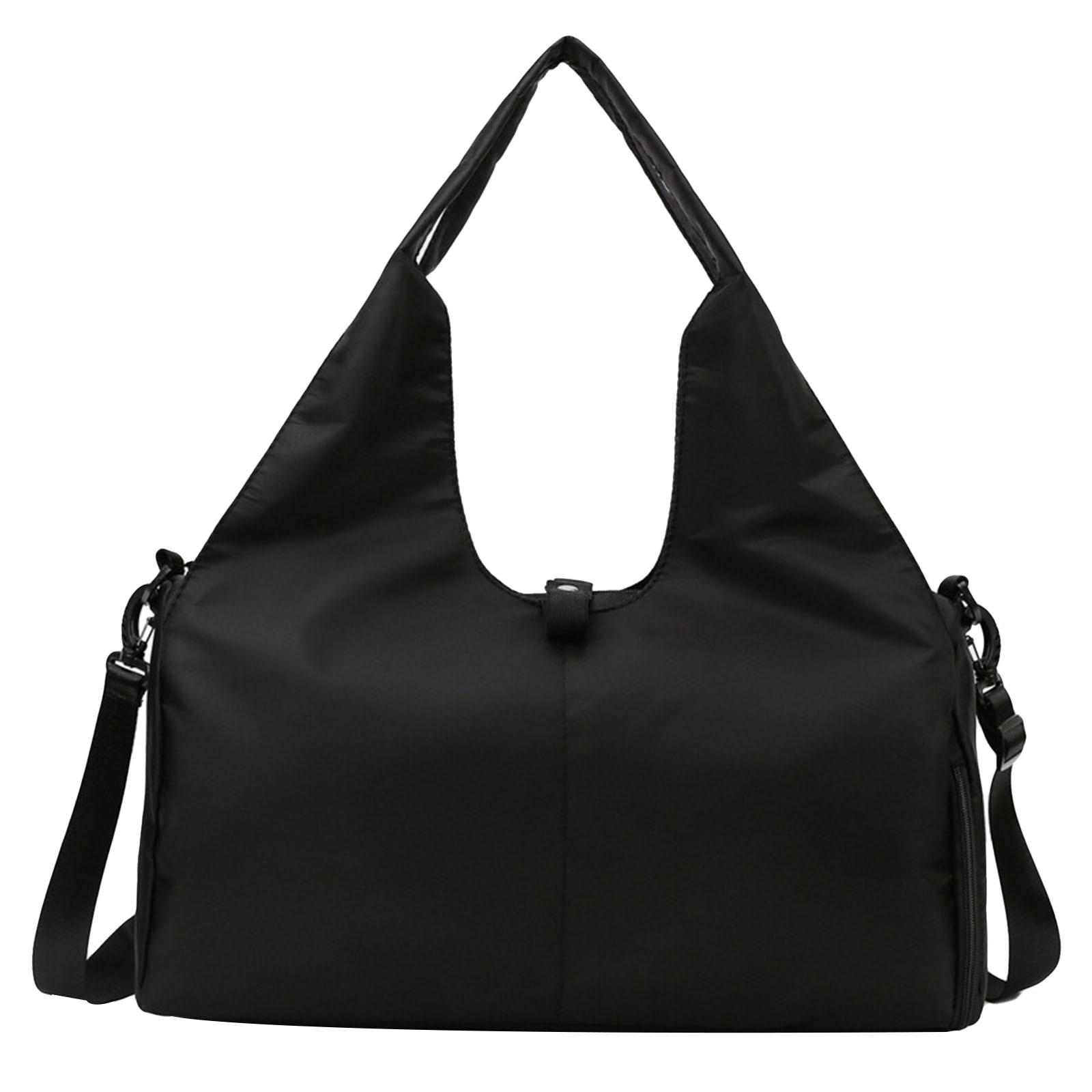 

Сумка для йоги Спортивная сумка для фитнеса Сухая Влажная Разделительная Износостойкая Большая Вместимость Для Хранения Дорожная Сумка One Size чёрный