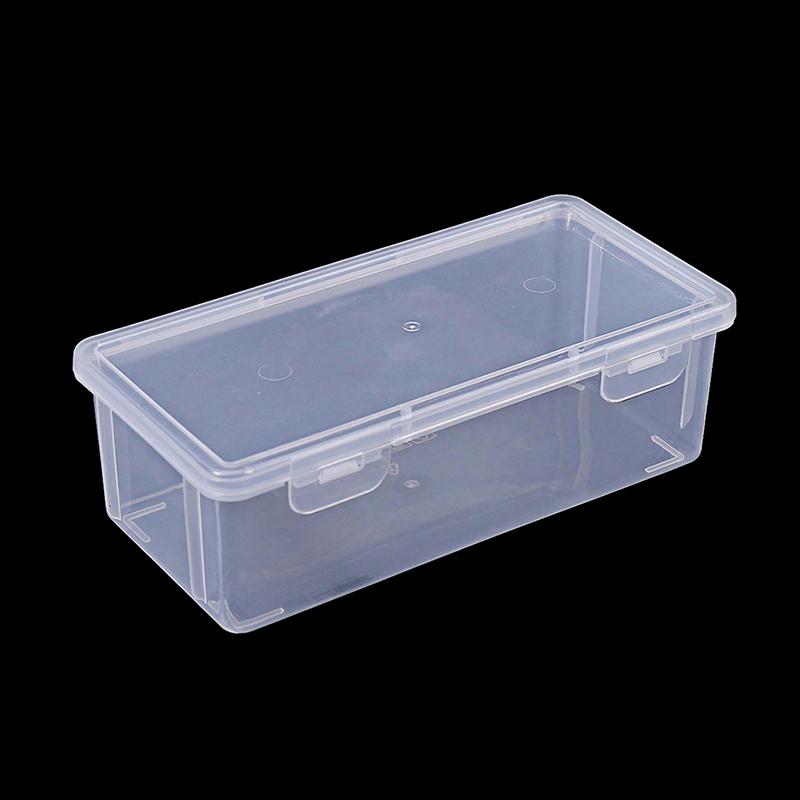 Dustproof Nail Art Tool Storage Display Box Makeup Brush Storage Box Transparent Plastic Makeup Jewelry Organizer Display Case