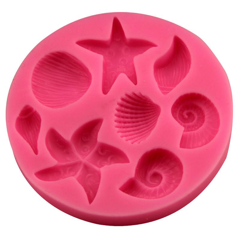 Ocean All Kinds of Shell Scallop DIY Silicone Sugar Turning Baking Tool Chocolate Mold Cake Mold