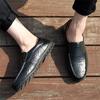 Modne lekkie buty bez sznurówek Retro płaskie męskie codzienne sneakersy botki sportowe stylowe nowa kolekcja buty unikalne opiekun