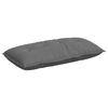 Back Cushion Dark Grey 100 X 50 Cm Microfiber Fabric