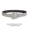 Modern Glittered Belt Jeans Waistband Punk Style Studded Belt Waistband for Street Player Club Party Wear