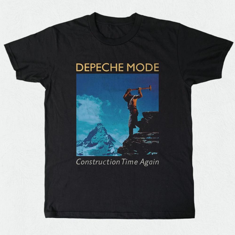 Depeche Mode Construction Time Unisex Black T Shirt Full Size S-5XL XXXXL
