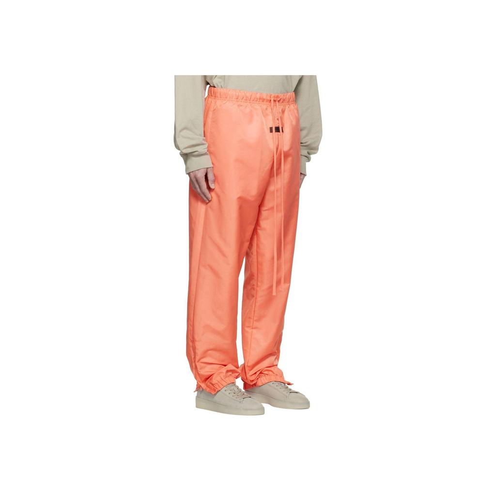 Fear of God Essentials FW22 Track Pants With Elastic Waist And Knit Cuffs Men Bottoms Coral-Red FOG-FW22-748
