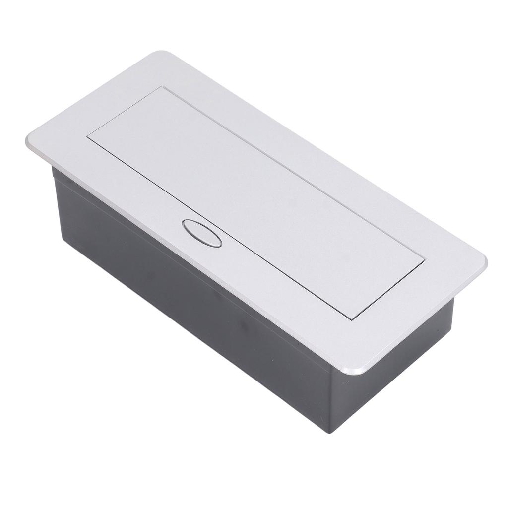 Power Socket Box 4 Switzerland Standard 3 Hole Outlets USB Ports Up Embedded Receptacle Box