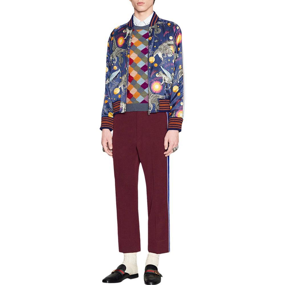 GUCCI Space Animals Silk Bomber Jacket 473303-Z451F-4921