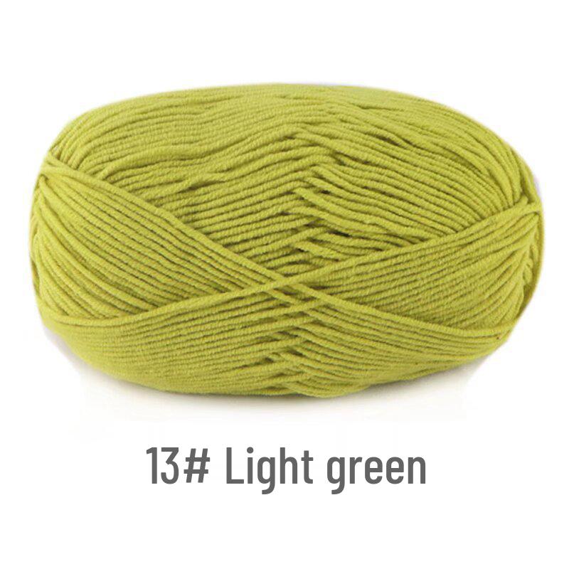 Su He 4-Strand Milk Cotton Combed Yarn for Hand-Knitting Baby Sweaters