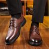 Herrskor för alla säsonger Läder Casual Bekväma Att Bära För Dagligt Bruk Slitstarkt Material Med God Kvalitet