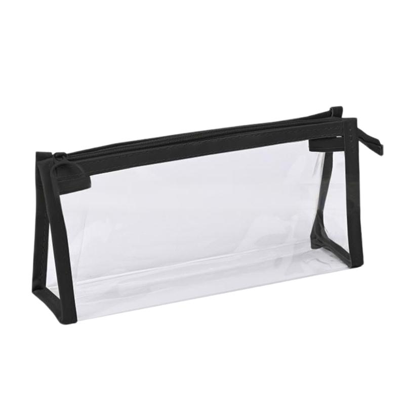 

Простой пенал прозрачный пенал пенал практичный пенал косметичка эстетичный пенал школьные принадлежности чёрный