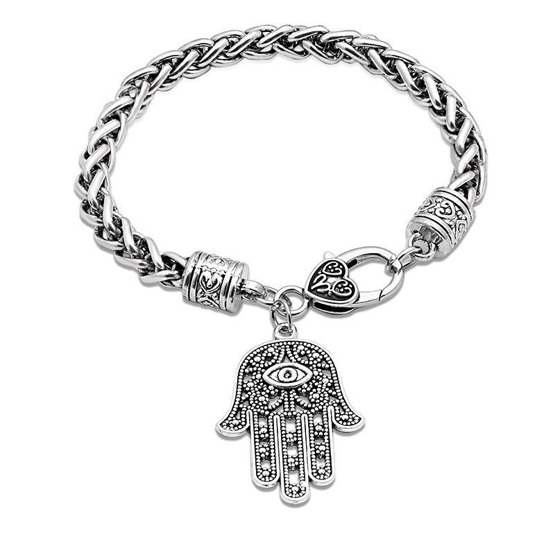 Stainless Steel Personalized Alloy Bracelet - Versatile Accessory for Both Men and Women's Bracelets