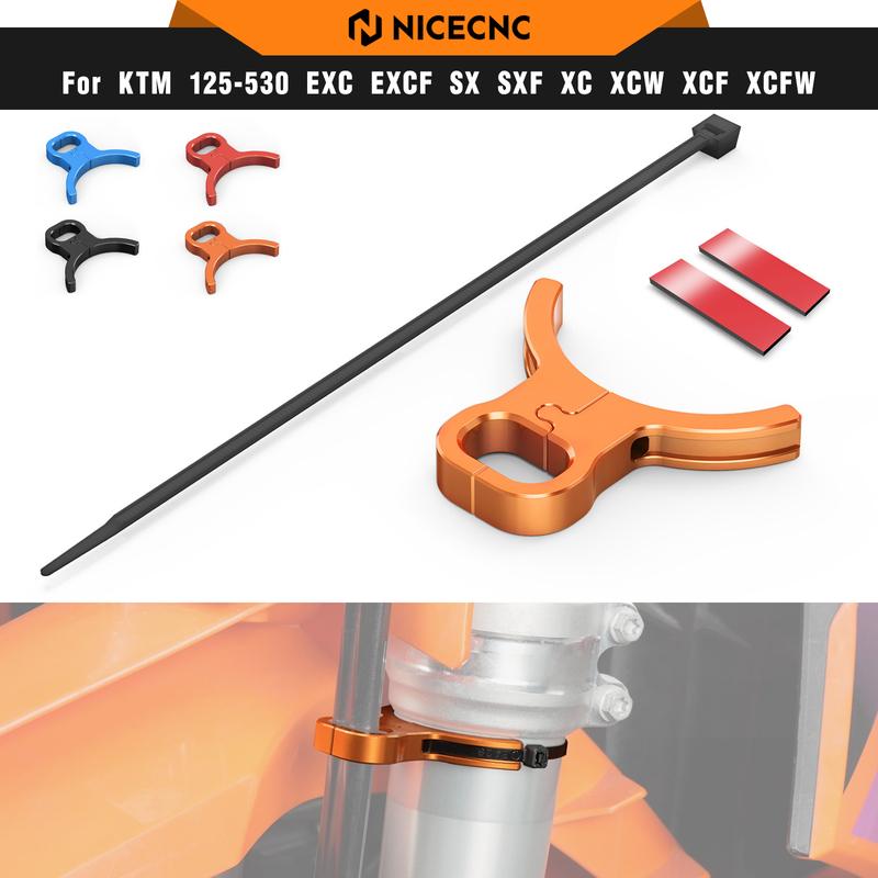 NICECNC For KTM EXC 300 2004-2026 Front Brake Line Guide Clamp Holder For KTM EXC-F 350 SXF 450 Husqvarna TE 300 GasGas EC 300