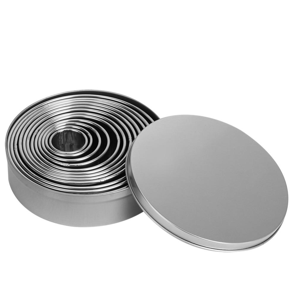 12PCS Rolled Edge Dough Cutter Mold Food Grade Dessert Mold Mousse Mold Dessert Preparation