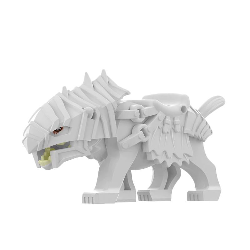 MOC Farm Zoo Animal Building Blocks Crocodile Shark Dolphin Chimpanzee Cow Leopard Educational Game Accessories Bricks Kids Toys