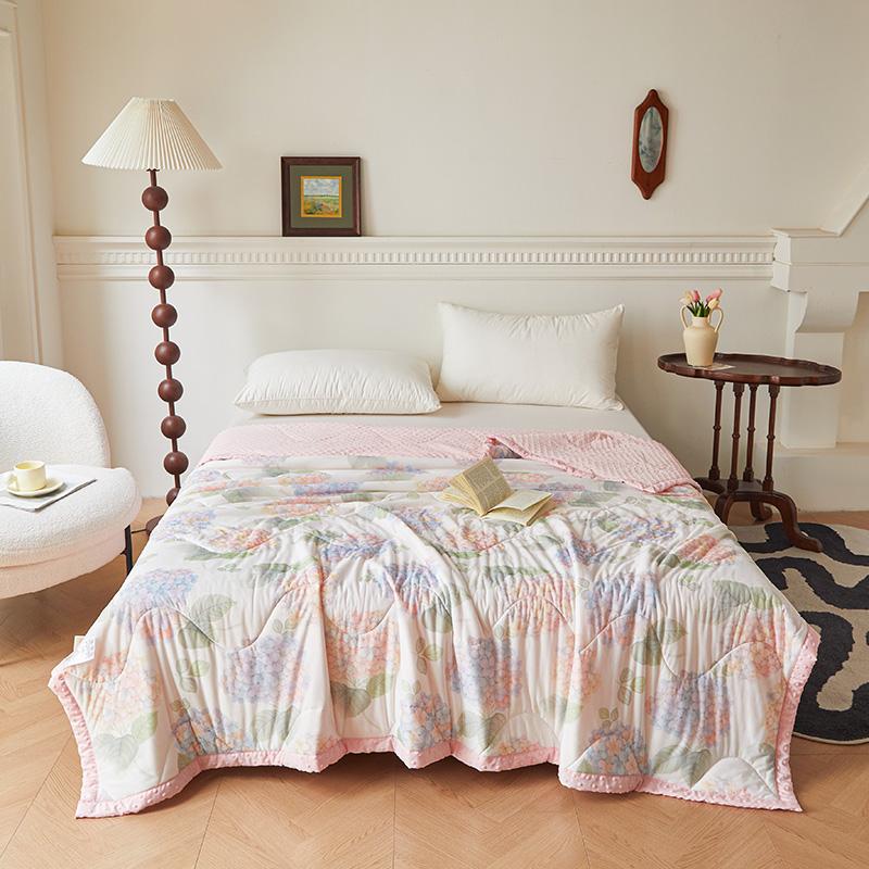 1 adet Serin Nevresim Cilt Dostu Yorgan Basit Stil Yorgan Ev Kapitone Battaniye Tek/Kraliçe Boy Yatak Örtüsü edredones