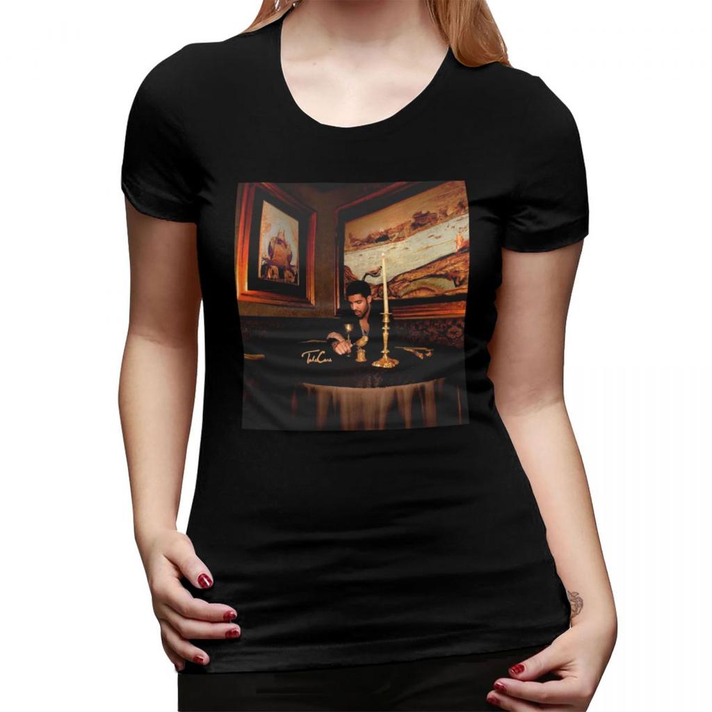 Hip Hop Rapper Drake Take Care Album TShirt for Women Round Neck Streetwear T Shirts Womens Tees Short Summer Clothes Tops
